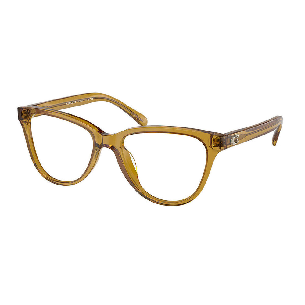 NWT Coach HC6202F-5715-54 5715 Transparent Honey Eyeglasses - Picture 1 of 4